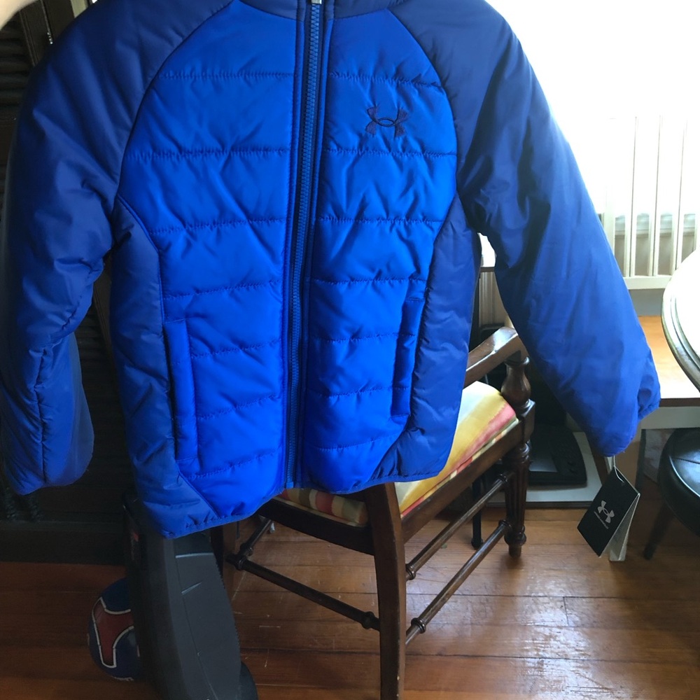 Under Armour Kids Royal Blue Quilted Puffer Jacket